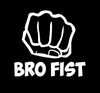 Amazon.com: DecalDestination Bro Fist PewDiePie Decal White Choose Size:  Handmade